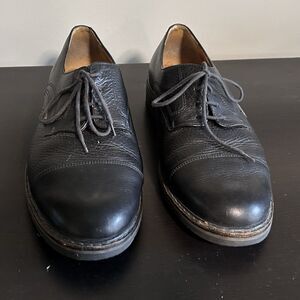 Mephisto Cap Toe Oxfords Mens 13 Black Leather Lace Up Dress Shoes France